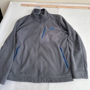 The North Face Men's Fleece Jacket Xl Gray Full Zip Outdoor